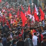 नेकपा प्रचण्ड- माधव समुहले संसद पुनर्स्थापनाको खुसियालीमा देशभरि विजय जुलुस निकाल्दै