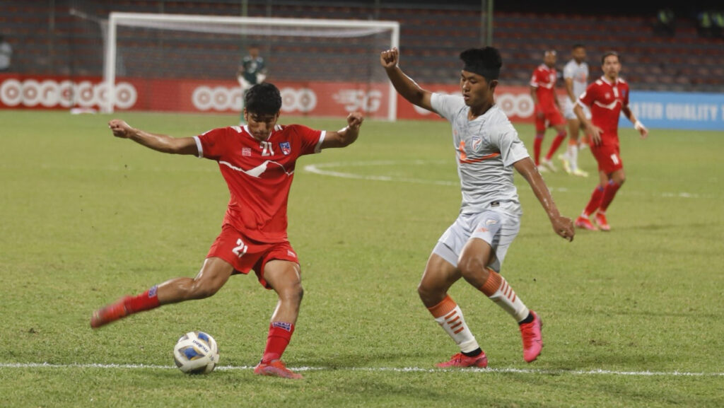 साफ च्याम्पियनशीपमा नेपाल भारतसँग पराजित