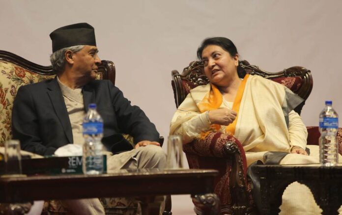 प्रधानमन्त्रीसहित काँग्रेस पदाधिकारीहरु राष्ट्रपतिलाई भेट्न शीतलनिवास जाँदै