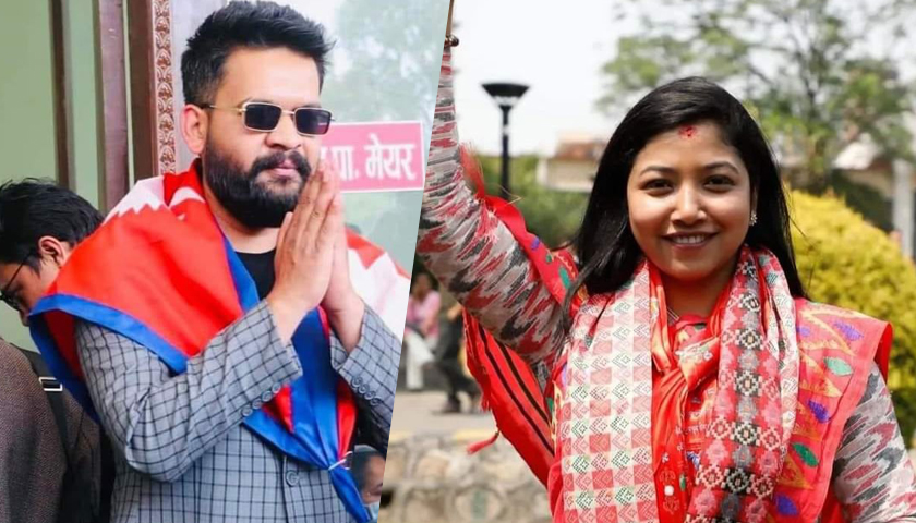 काठमाडौंको मेयरमा वालेन साह र उपमेयरमा ढंगोल विजयी