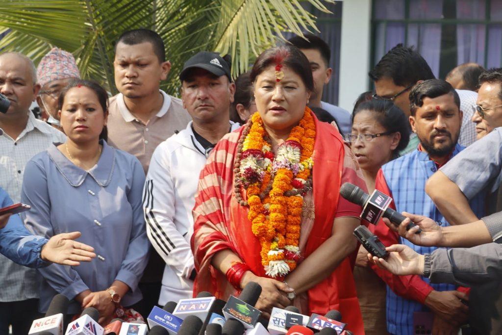 बधाई दिदै सिर्जनाले भनिन् ‘परिणामलाई हार्दिकतापुर्वक स्वीकार र आत्मसात गर्दछु’