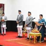 नवनियुक्त मन्त्रीहरुद्वारा शपथ