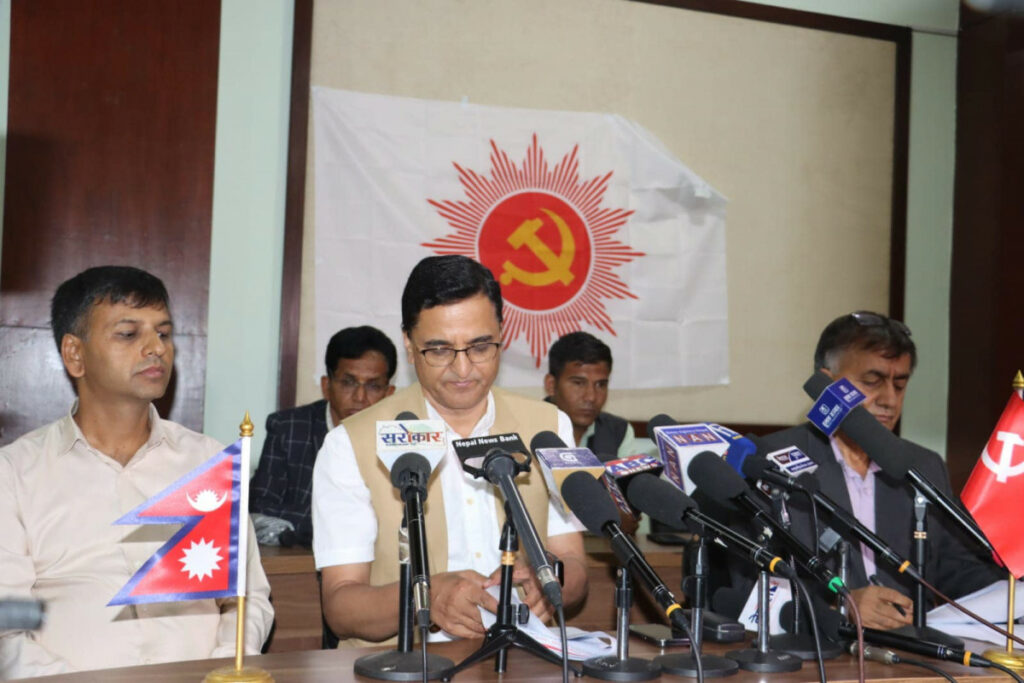 हैजा नियन्त्रण गर्न एमालेको माग