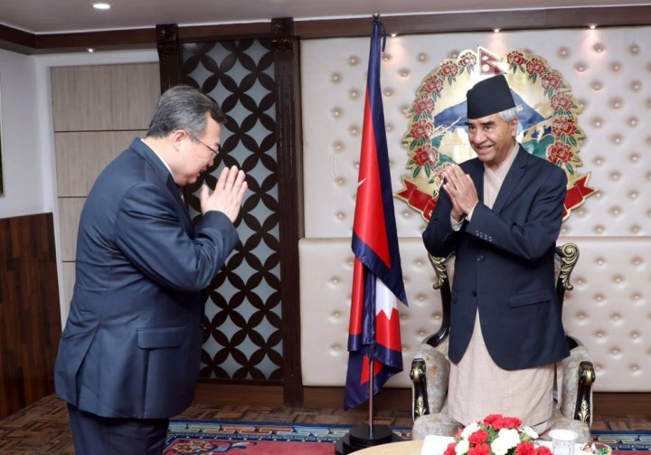 देउवालाई भेट्न बालुवाटार पुगे चिनियाँ विदेश विभाग प्रमुख लिउ जियान्चाओ