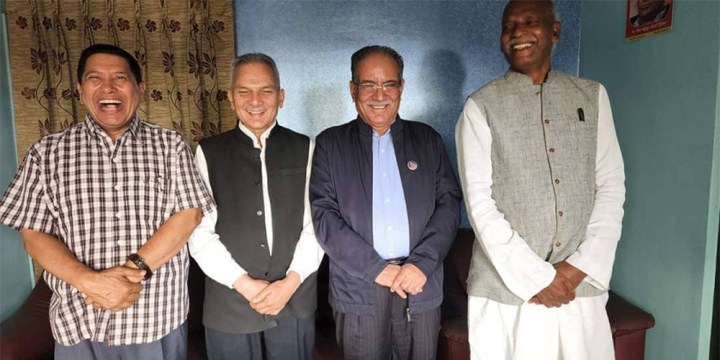 ‘बाबुराम र प्रचण्ड एकै ठाउँमा उभिएपछि अब कसैले रोक्न सक्दैन’ : प्रचण्ड