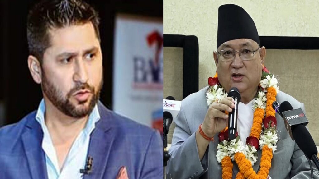 रवी लामिछानेसंग कांग्रेसका पुर्वराज्यमन्त्री  उमेश श्रेष्ठ भिड्ने !