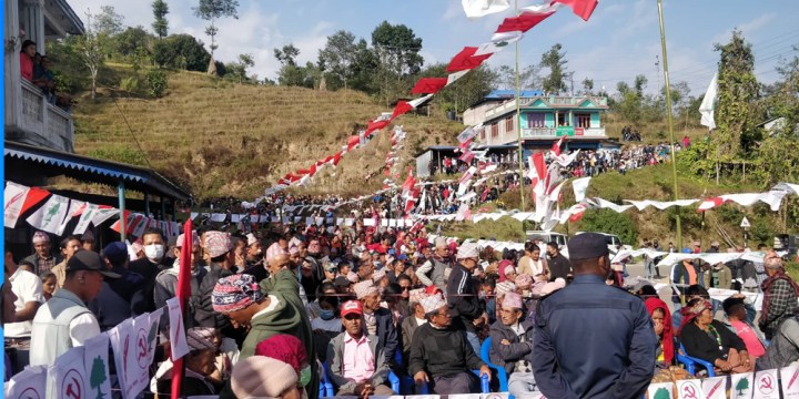 प्रचण्ड सहभागी हुने चुनावी सभामा बम विस्फोट