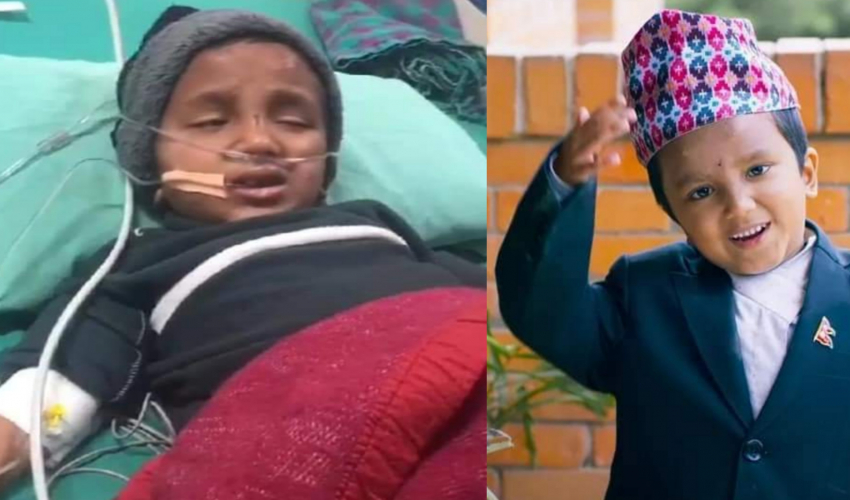 बालगायक सचिन परियार अस्पताल भर्ना