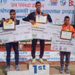 धनगढी हाफ म्याराथनमा नेपाल आर्मी प्रथम र द्वितीय स्थान ओगट्न सफल