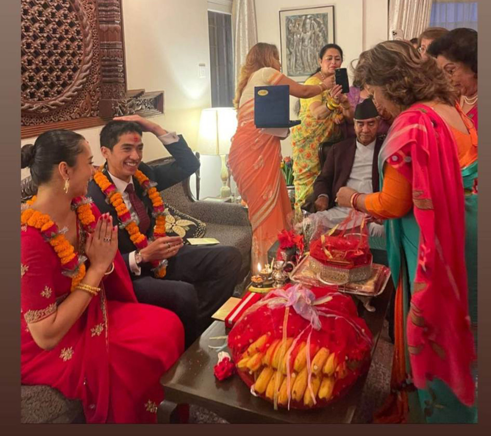 देउवा पुत्रको बिहेमा खादा माला निषेध, बिहेको पार्टी आर्मी अफिसर्स क्लबमा !