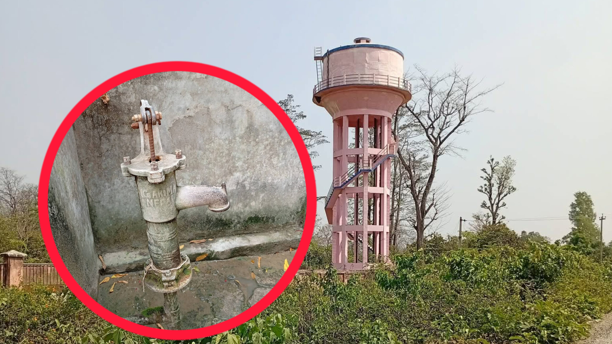 कञ्चनपुरको कृष्णपुर–४ मा खानेपानी संकट, दुई वर्षअघि बनेको ट्याङ्की अझै सञ्चालनमा आएन !